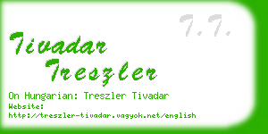 tivadar treszler business card
